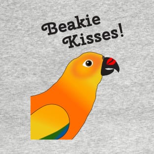 Beakie Kisses Sun Conure Parrot Cute T-Shirt